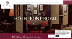 Desktop Screenshot of hotel-pont-royal.com